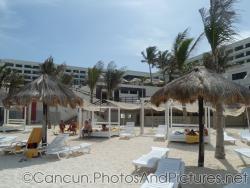 Beach chairs on beach of Westin Resort and Spa next to GR Solaris.jpg