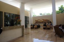 Check in desk and concierge desks at Bahia Principe Sian Kaan lobby.jpg