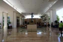 Marble floors and statue at lobby of Gran Bahia Principe Sian Kaan.jpg