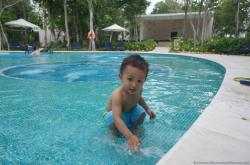 Darwin plays in kid's pool at Gran Bahia Principe Sian Kaan.jpg