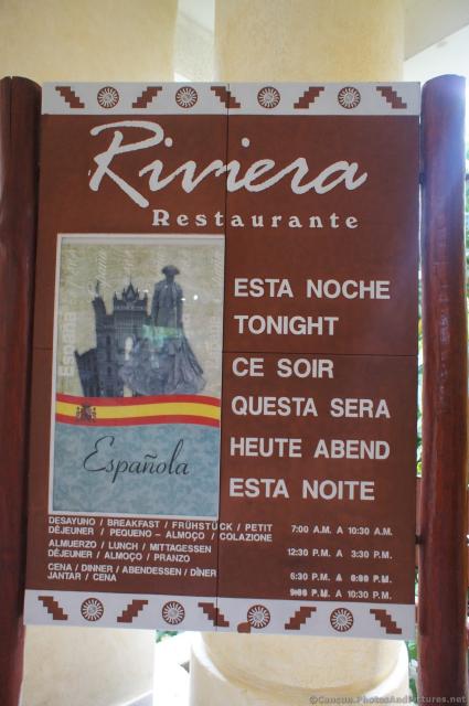 Riviera Restaurant hours at Gran Bahia Principe Akumal.jpg