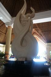 Statue of Ixim at Gran Bahia Principe Akumal lobby.jpg