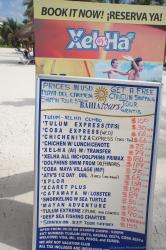 Tour prices posted at Gran Bahia Principe Akumal beach.jpg