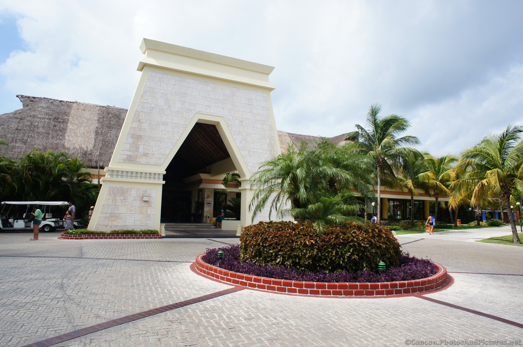 Gran Bahia Principe Akumal front facade and circular driveway.jpg