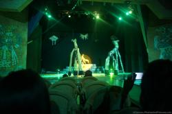 Performers on stilts at Gran Bahia Principe Akumal theater show.jpg