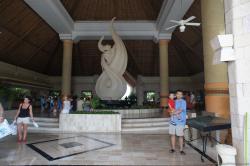 Darwin held by Daddy at Gran Bahia Principe Akumal lobby.jpg