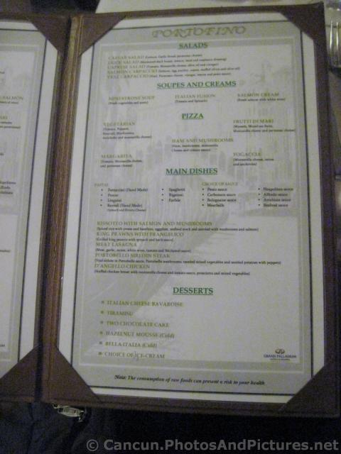 Menu of Portofino Italian Restaurant Grand Palladium White Sand.jpg