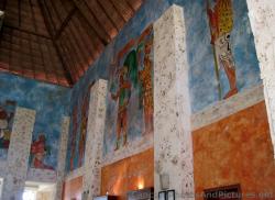 Mayan Art at the walls of Renova Spa lobby Grand Palladium Riviera Maya.jpg