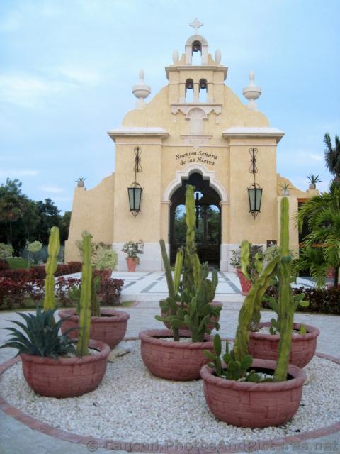 Cactus Plants in front of Wedding Chapel of Grand Palladium Riviera Maya.jpg