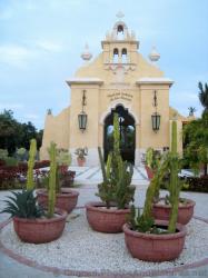 Cactus Plants in front of Wedding Chapel of Grand Palladium Riviera Maya.jpg