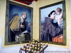Christian Paintings inside Grand Palladium Riviera Maya Wedding Chapel.jpg