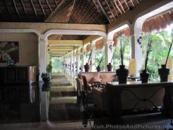 Marble floored hallway at Grand Palladium Riviera Lobby building.jpg
