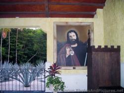 Podium and Christian Art inside Wedding Chapel of Grand Palladium Riviera Maya.jpg