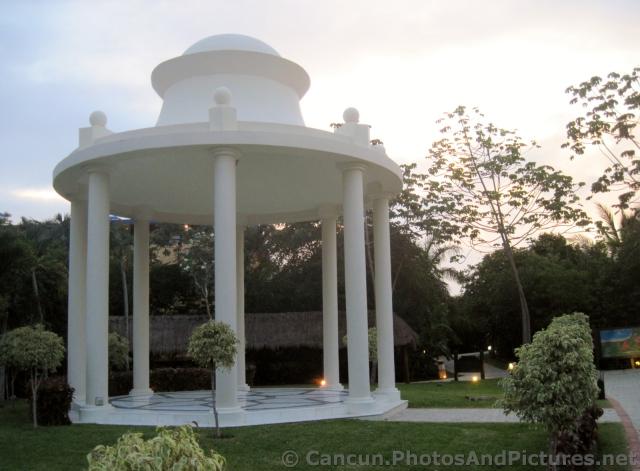 White Pavillion near the Wedding Chapel of Grand Palladium Riviera Maya.jpg