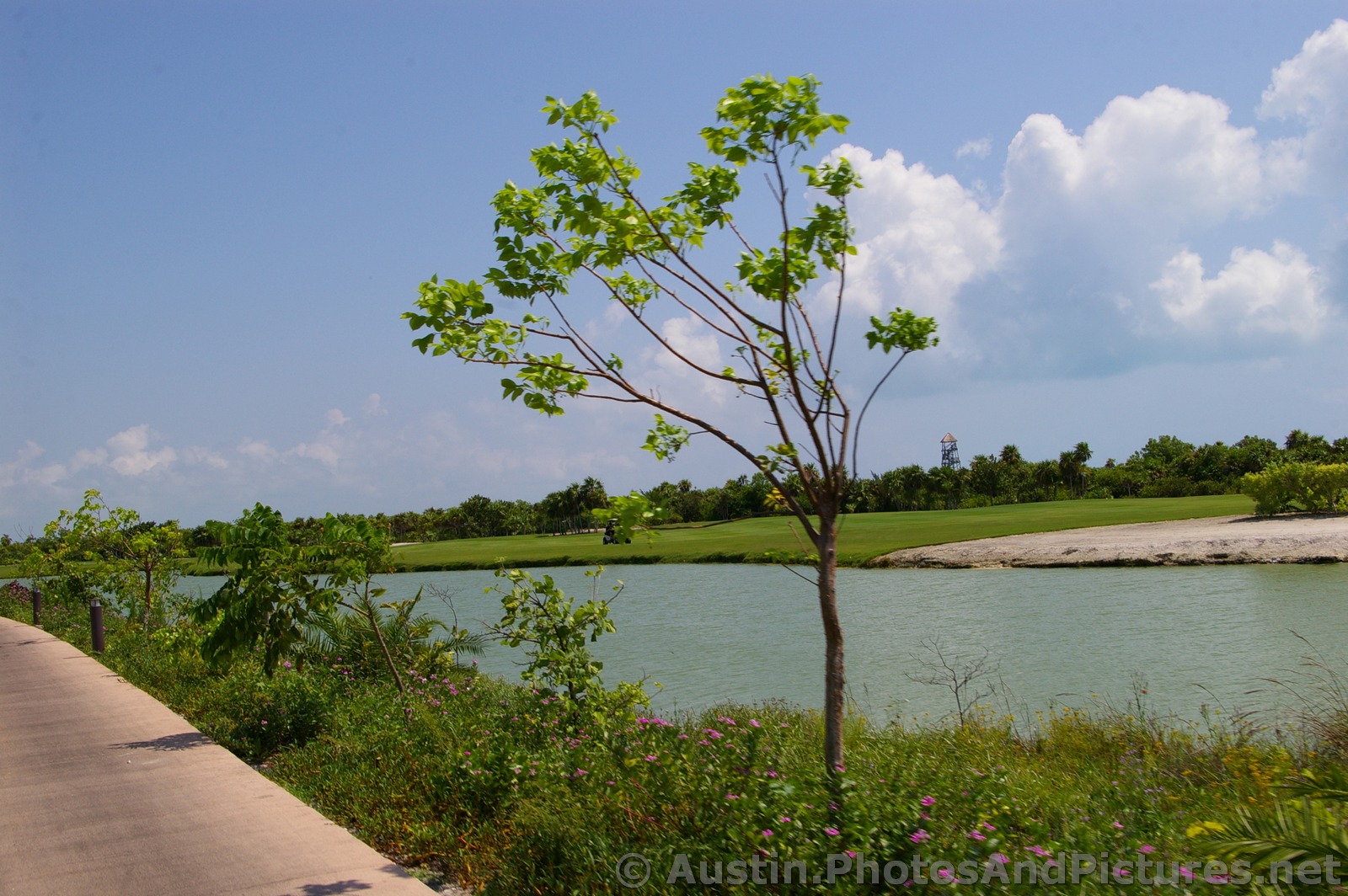 Playa Mujeres lake area and golf course.jpg