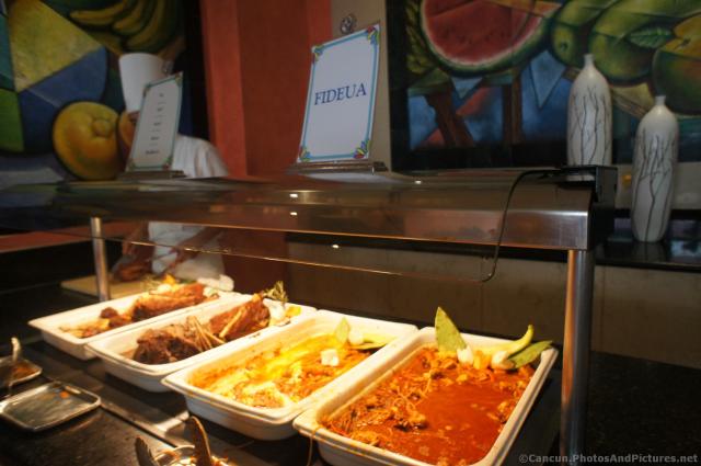 Fideua at Kulkulcan restaurant Bahia Principe Coba.jpg
