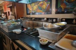 Pasta station at Kulkulcan restaurant Bahia Principe Coba.jpg