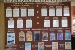 Activities and shows board at Grand Bahia Principe Tulum.jpg