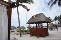 Bartender at Privilege Club beach bar at Grand Bahia Principe Tulum.jpg