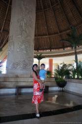 Darwin held by mommy at Grand Bahia Principe Tulum lobby.jpg