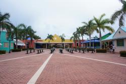 Tables in a courtyard at Hacienda Dona Isabel Gran Bahia Principe.jpg
