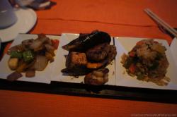Seafood grill and fried rice at Maiko Restaurant Bahia Sian Kaan.jpg