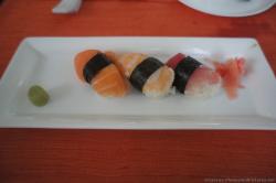 Trio of sushi plate at Maiko Restaurant Bahia Sian Kaan.jpg