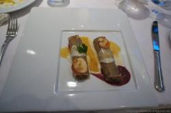 Delicious pheasant cannelloni with lobster at Alux restuarant Gran Bahia Principe Sian Kaan.jpg