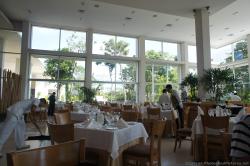 Large glass windows inside the Yal-Ku Restaurant at Gran Bahia Principe Sian .jpg