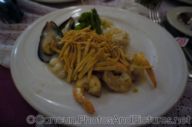 Seafood dinner entree at GR Solaris Marco Polo Restaurant.jpg