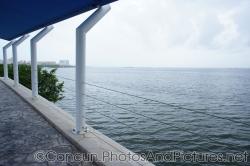 Looking out to the sea from Cancun Interactive Aquarium at La Isla Shopping Village in Cancun.jpg