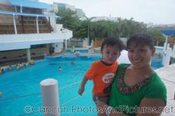 Darwin and Mommy at Cancun Interactive Aquarium.jpg