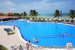 Large pool with volleyball net at Ocean Coral & Turquesa.jpg